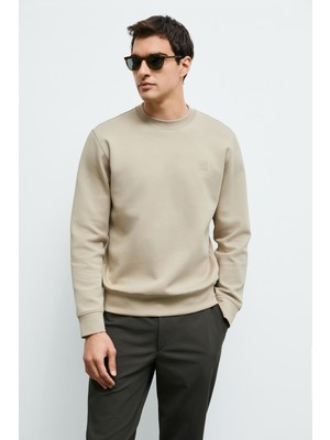 Lufian Erkek Grand Sweatshirt 112030192 Bej