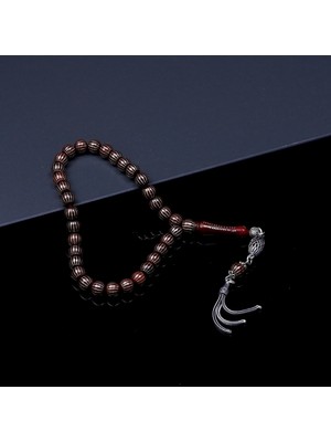 Tesbih Rüyası Yarma Model Gümüş Nokta Işlemeli Kuka Tesbih