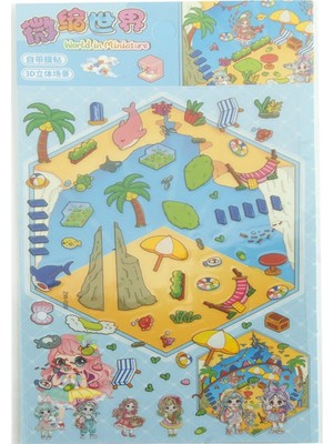 Hace Bazaar Kız Çocuk Temalı Sticker -Hcb