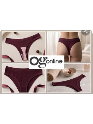 ogonline Fitilli Kumaş Esnek String Tanga Külot