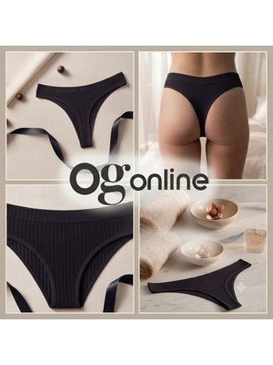 ogonline Fitilli Kumaş Esnek String Tanga Külot