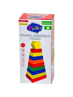 Generic Playwood Ahşap Dikdörtgen Renkli Kule