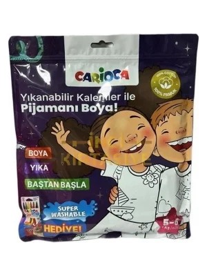 Generic Kalem Hediyeli Boyanabilir Pijama 5-6 Yaş