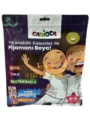 Generic Kalem Hediyeli Boyanabilir Pijama 4-5 Yaş