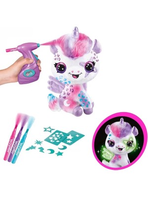 Generic Airbrush Peluş Karanlıkta Parlayan Sihirli Unicorn
