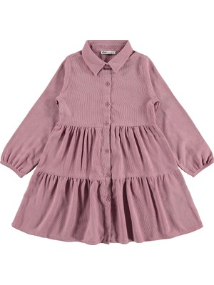 Civil Girls Yakalı 6-9 Yaş Elbise - Pembe
