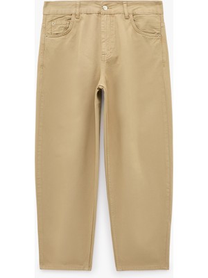 Koton Pamuklu Normal Bel Düz Paça Cepli Pantolon - Tapered Jeans