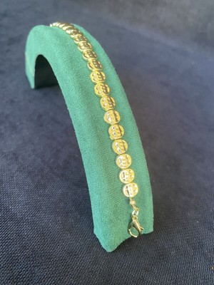 Gold Tonlu Boncuklu Altın Kaplama Kararmaz Bileklik