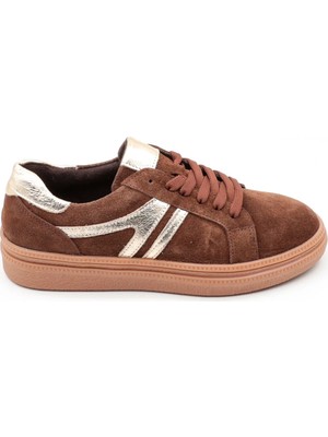 Venüs Hakiki Süet Deri Kauçuk Taban Kadın Sneaker VN2652450 K