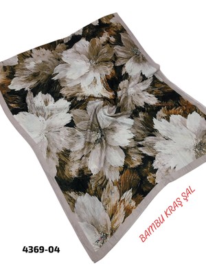 Desenli Bambu Kraş Şal