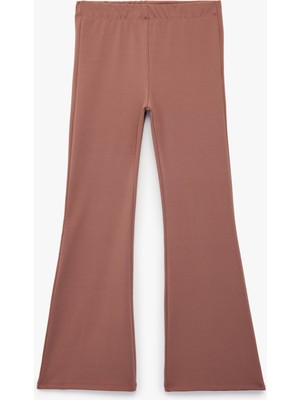 Koton Beli Lastikli Slim Fit Ispanyol Paça Tayt