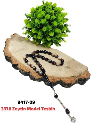 Sedef 33 lü Tesbih Zeytin Model