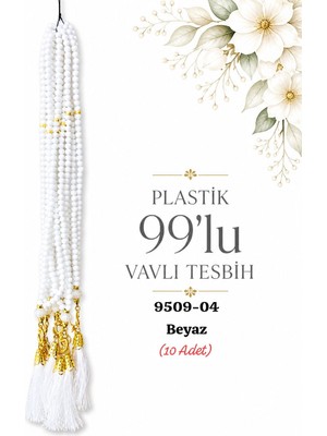 Sedef Plastik Vavlı Tesbih