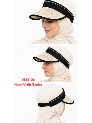 Sedef Hasır Vizör Şapka
