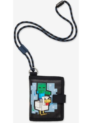 Smiggle Minecraft Boyun Askılı Cüzdan