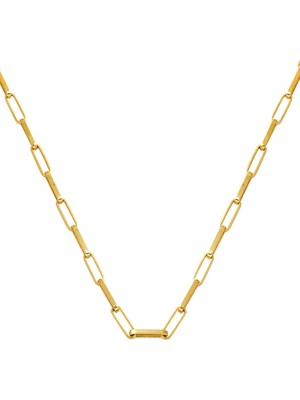 Bilezikci Ataç 14 Ayar Altın Zincir Kolye (3,5 mm Enli) 50 cm.