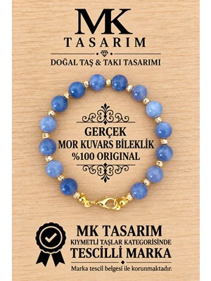 MK Tasarım Gerçek Aytaşı Bileklik MK.7000.871- Rahatlık-Dinginlik-Enerji- Stres Bilekliği- Renkleri Boya Değildir -Kendi Rengidir