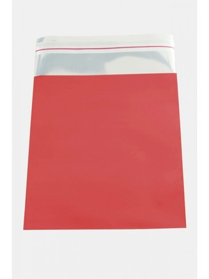 Pileli Store 25*35 Kırmızı Renkli Metalize Hediyelik Poşet Paketi 100 Adet