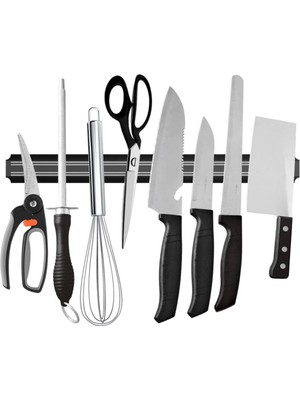 Plentiful® Mıknatıslı Paslanmaz Duvar Bıçak Askısı Standı 55 cm Aparat