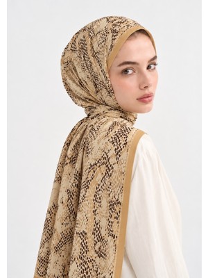 Revam Collection Point Desen Pamuk Soft Şal Sütlü Kahve