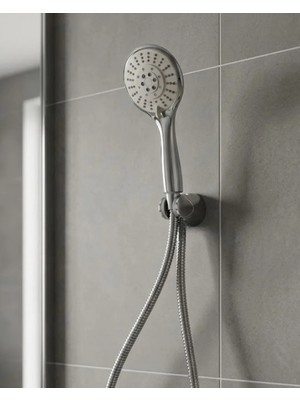SS Home Concept Çok Fonksiyonlu El Duşu Başlığı Spiral Hortumlu Dayanıklı Duş Seti