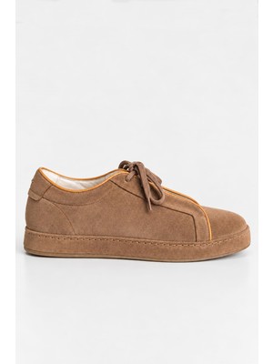 Dimattia Erkek Deri Bağcıklı Sneaker U008328 Taba
