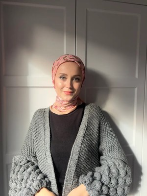 Modakaşmir Çiçek Baharı Desen Bambu Eşarp