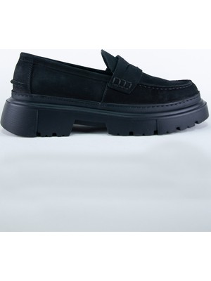 Dimattia Erkek Nubuk Deri Loafer DM00278 U007823 Siyah