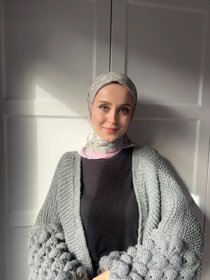 Modakaşmir Çiçek Baharı Desen Bambu Eşarp