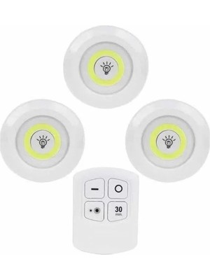 SS Home Concept Kablosuz Pilli Işıldak Masa Lambası Mutfak Tezgah Altı Banyo Dolabı Dolap Içi