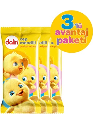 2 Adet Dalin Islak Cep Mendili 3X15 Adet