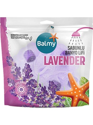 2 Adet Balmy Lavanta Sabunlu Banyo Lifi 1 Adet