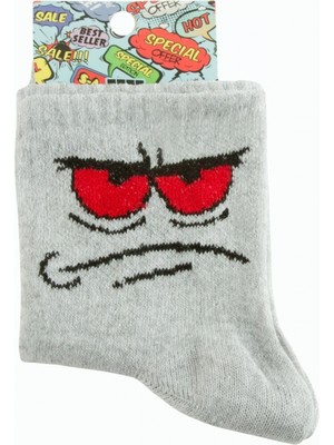 Pileli Store Emoji Kolej Çorap 8*28