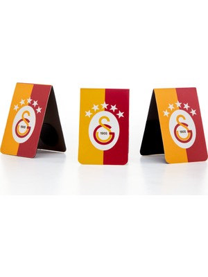 Galatasaray 5 Yıldız Arma 3'lü Mıknatıslı Kitap Ayracı Seti - Lisanslı Orijinal