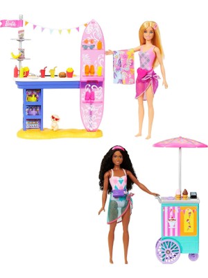 Gültekin Barbie Brooklyn ve Malibu'nun Sahildeki Yiyecek Standı