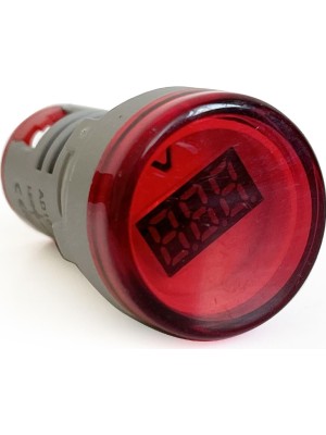 Gültekin Mini Dijital Voltmetre 22MM Ac 60-500V LED Kırmızı Işık