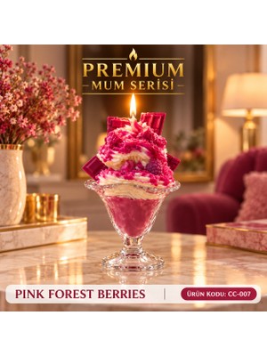 Creamy Candle Pınk  Forest  Berrıes
