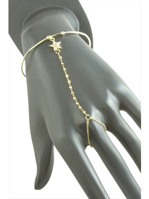 Bijuteri Net Yıldız Zirkon Taşlı Çelik Şahmeran