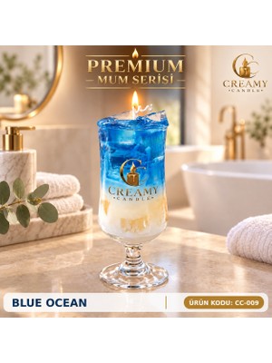 Creamy Candle Blue Ocean