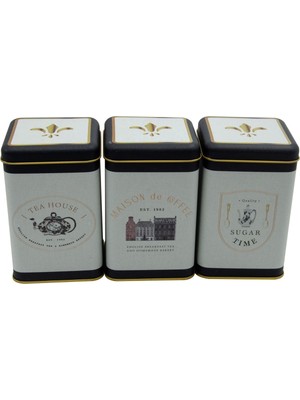 Gültekin EVLE-ERB09V3 Kare Saklama Kabı 105X105X160 3 Lü Set, Azura (Azura)