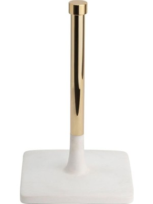 Gültekin System Banyo Tezgah Üstü Hareketli Havluluk Beyaz-Gold Renk 270X160X160 mm Beyaz Tek Ebat BA4016 053 R1-Gl