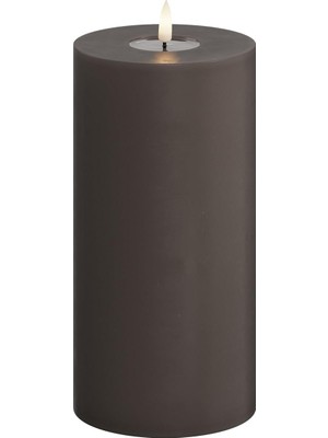 Gültekin Deluxe Homeart Moka LED Mum Kahverengi 10X20 cm - De RF-0101