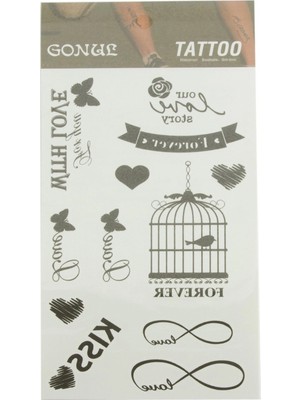 Pileli Store Kafes Tattoo Dövme Sticker
