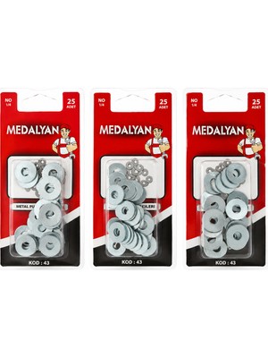 Ankaverse 500 Adet 1/4 Metal Pul 12X25PCS (5286)
