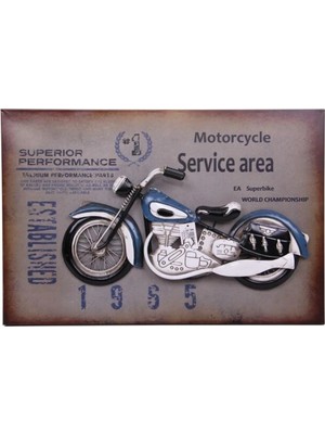 Pileli Store Motorsiklet Tablo Pano Vintage Dekoratif Ev Ofis Hediyelik