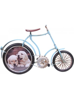 Pileli Store Dekoratif Metal Bisiklet Çerçeveli Vintage Hediyelik