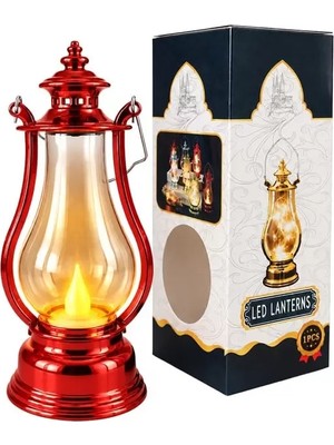 Sh Ticaret PM-38887 Nostaljik LED Mini Lambası Tasarımlı Pilli Dekoratif Aydınlatma