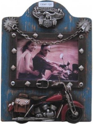 Pileli Store Dekoratif Metal Çerçeve Motosiklet Dekorlu Vintage Hediyelik