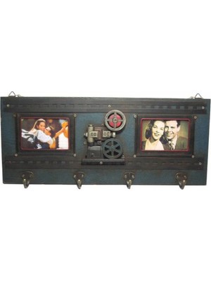 Pileli Store Dekoratif Metal Askı Çerçeveli Sinema Temalı Hediyelik
