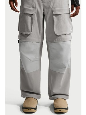 Nike Acg Zip Smith Smmit Cargo Mens Pant. 2 In1 Erkek Kargo Şort Pantolon Gri